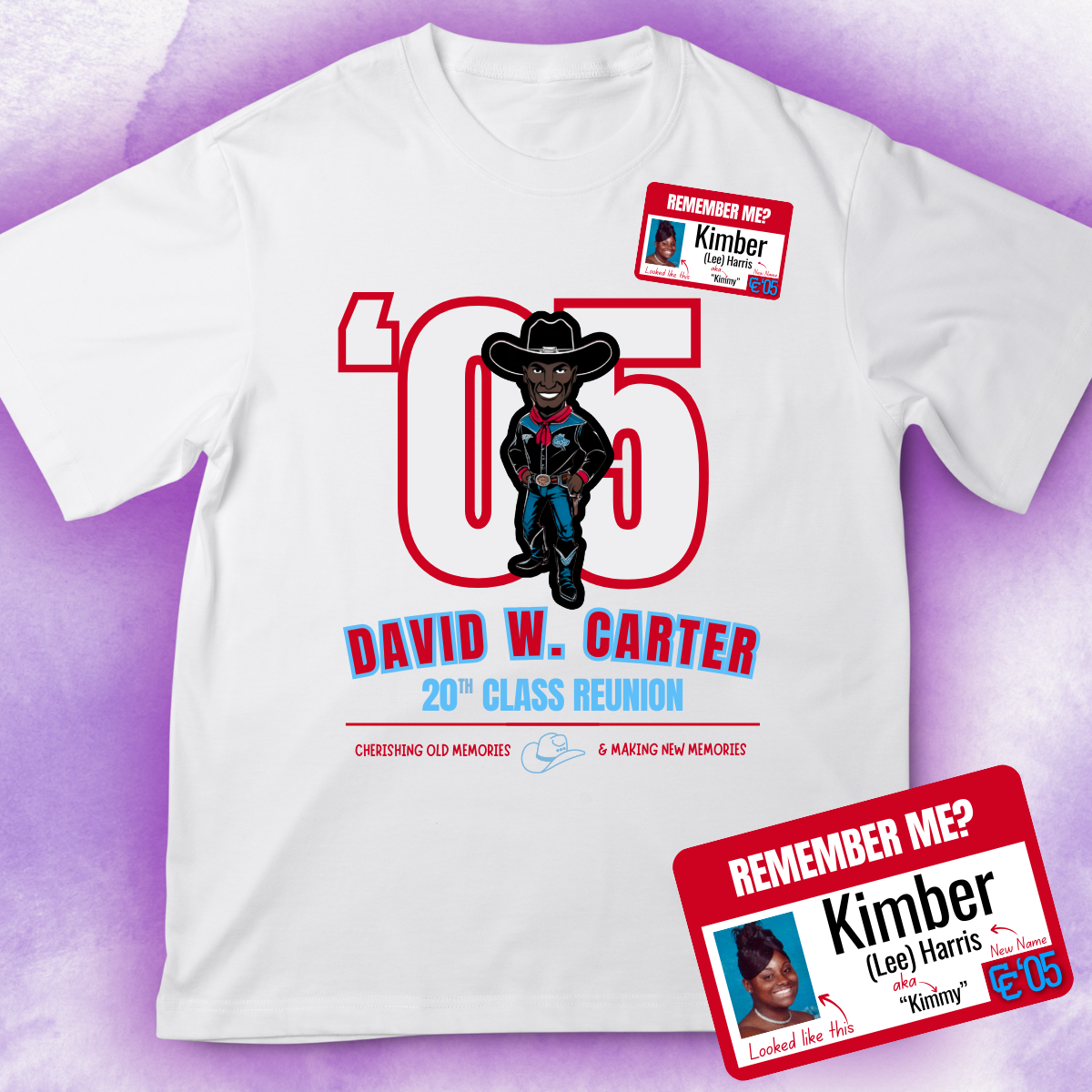Carter Class Reunion Name Tag Tee
